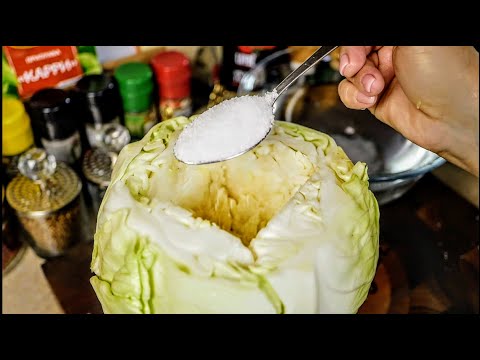 Видео: Такая заготовка должна быть в каждом доме.Квашеная капуста целиком,цыганка готовит.