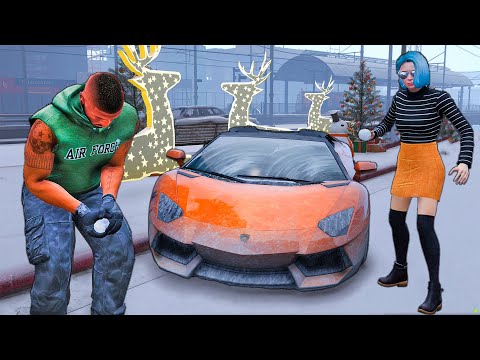 Видео: Джонни мен Жасмин жаңа жылға дайындалды (GTA5)