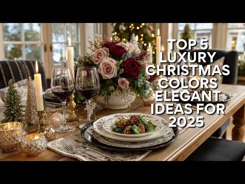 Видео: Пять роскошных рождественских цветовых палитр 2025 года