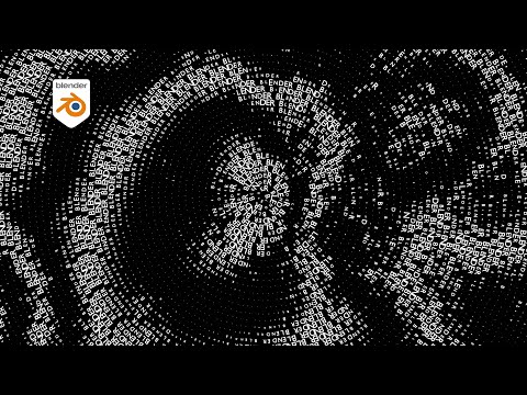 Видео: Кинетическая типографика в Blender | 01 | Урок Geometry nodes