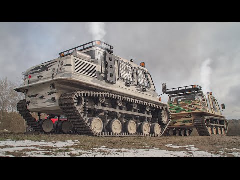 Видео: ВЕЗДЕХОД ПЛАСТУН С НОВОЙ ГУСЕНИЦЕЙ.