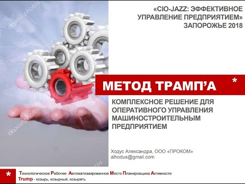 Видео: Методология оперативного управления машиностроительным предприятием | ЦСО "Проком"