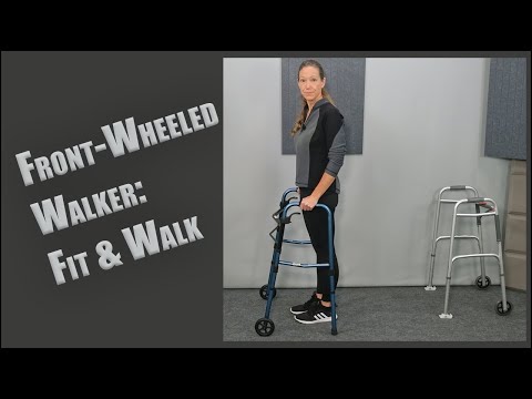 Видео: Как безопасно и легко ХОДИТЬ с ходунками на передних колесах | Установка, использование и многое ...