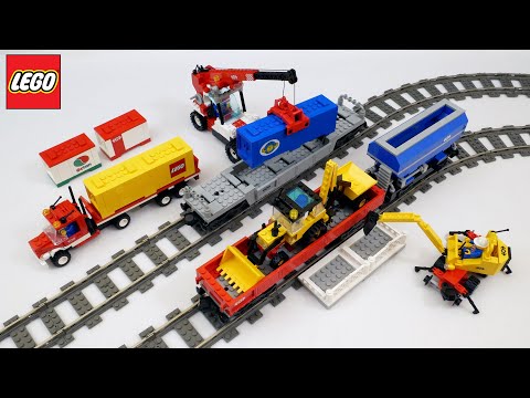 Видео: Контейнерный терминал 4549 и другие раритетные ЛЕГО наборы из серии Поезда 4525 4536 4543