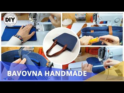 Видео: DIY Сумка из шнура цвета джинс с застежкой-молнией и внутренним карманом