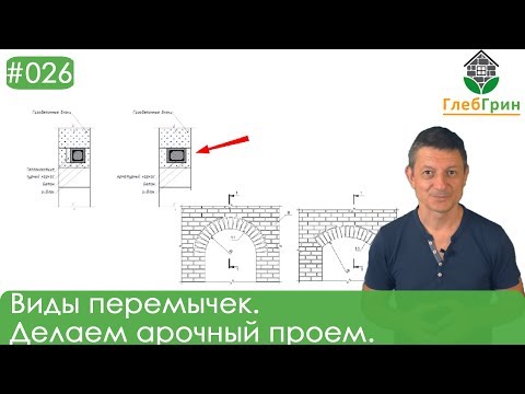 Видео: 26) Перемычки для лицевой кладки. Виды перемычек. Как сделать круглый проем?