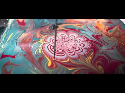 Видео: Рисование по воде. Мастер-класс Эбру. EBRU marbling