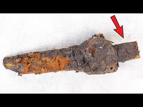 Видео: Реставрация ТАИНСТВЕННЫХ грязных ножен - Интересно, что ВНУТРИ?