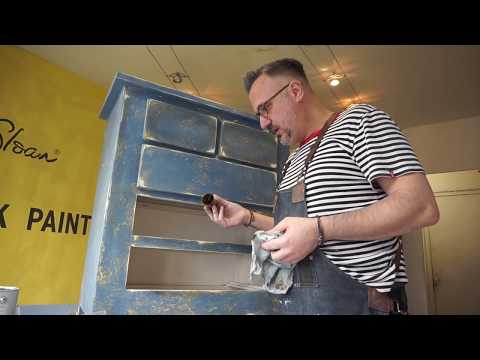 Видео: Как да създадем автентичен морски облик с тебеширена боя Ани Слоун и Saltwash