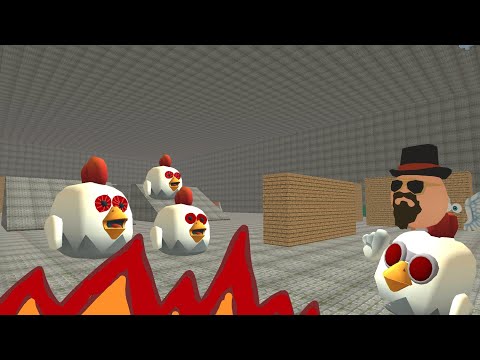 Видео: Притворяюсь Scary Chicken в Chicken Gun