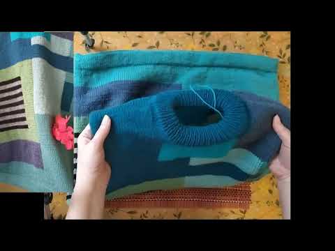 Видео: Что вяжу в конце октября - продвижения, свитер колор-блок, готовые работы.