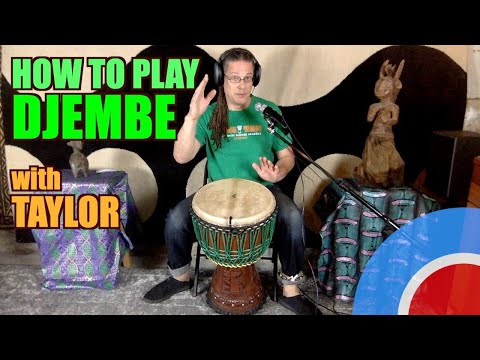 Видео: Мастер-класс по игре на джембе с Тейлором (основные тоны и многое другое)