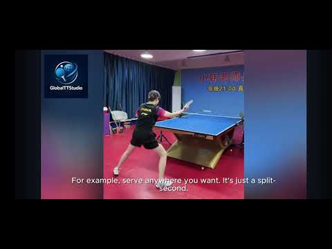 Видео: Ушастик Сяо Хань. Топспин слева по нижнему и не только. 