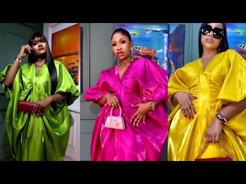 Видео: Как сделать бубу с плиссированными отворотами спереди и рукавами-буфами из ткани «жидкий микадо» ...