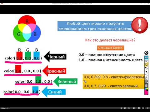 Видео: Рисуем с Python -  Работаем с цветом. Система RGB