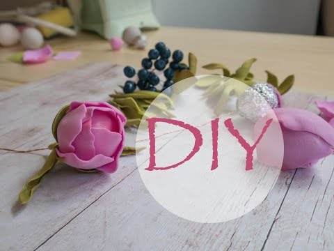 Видео: Бутон пиона из фоамирана /Peony bud of foamiran
