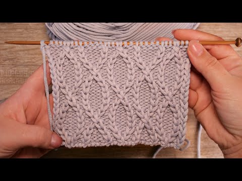 Видео: Узор «Бесконечность» спицами ∞ «Infinity» knitting pattern