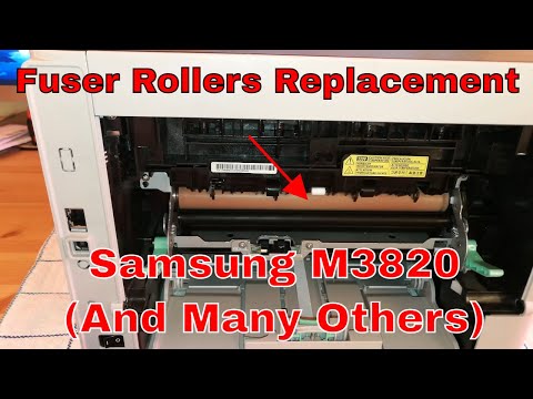Видео: Samsung M3320, M3820, M3870, M4020, M4070, ML-3310 и т. д. • Замена ролика блока термозакрепления