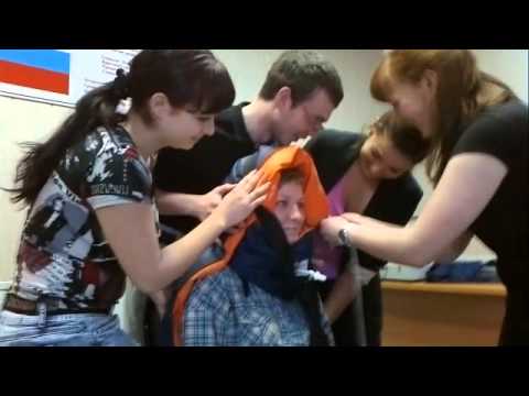 Видео: ножевое ранение передней поверхности шеи 2013