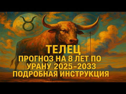 Видео: Телец: перемены в деньгах, работе и ценностях. Уран 2025–2033🔮