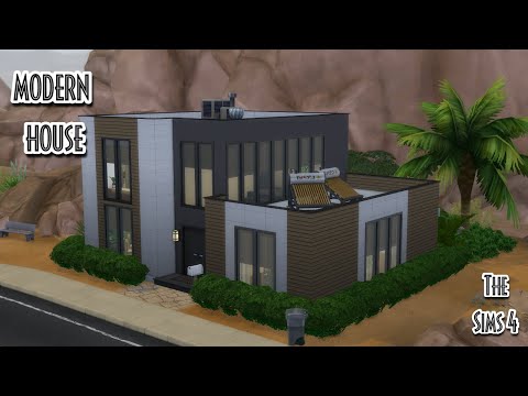 Видео: Современный дом🌴 │Modern House│Строительство в Симс 4👷‍♀️[SpeedBuild] [NO CC] [The Sims 4]🎮