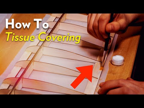 Видео: Самый простой способ обтянуть крыло? / Авиамоделирование с использованием бальзы и ткани