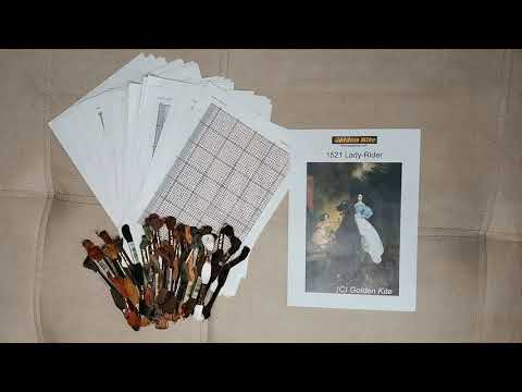 Видео: Вышивка Всадницы Голден Кайт. Организация процесса