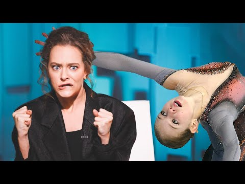 Видео: Аглая Тарасова повторяет лица фигуристов