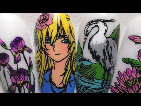 Видео: Зеркальный Стемпинг В Прямом Эфире уменьшение рисунка, увеличение рисунка.