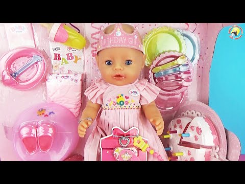 Видео: Кукла BABY BORN ДЕНЬ РОЖДЕНИЯ и сестричка Беби Играем как МАМА видео обзор для девочек