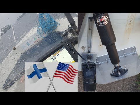 Видео: Исправляем крен катера с помощью транцевых плит Lenco. УВИДИТЕ ВСЁ!