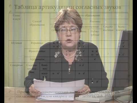 Видео: Классификация согласных звуков