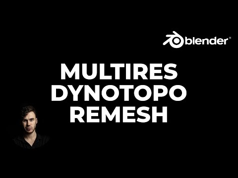 Видео: Режимы скульптинга в Blender. Чем отличается Dynotopo Remesh Multiresolution | Уроки на русском