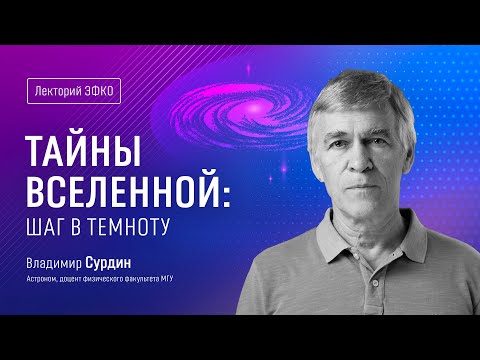 Видео: Лекторий «ЭФКО». «Тайны Вселенной: шаг в темноту» – астроном Владимир Сурдин