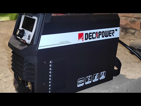 Видео: Decapower ecoarc 160, урок по сварке потолочного положения, и таврового соединения.