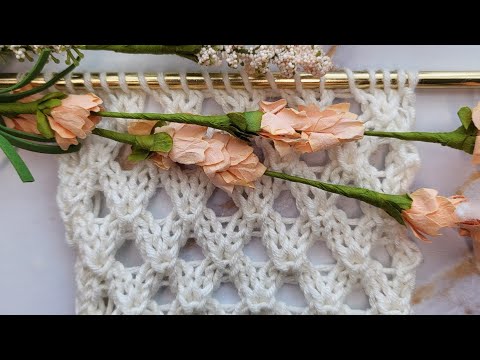 Видео: Как сделать: красивый ажурный узор #вязаниеспицами #урок #вязаниеспицами @loveandneedles