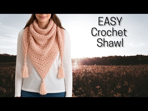 Видео: Вихревой шарф: ваша идеальная и простая шаль для вязания крючком!