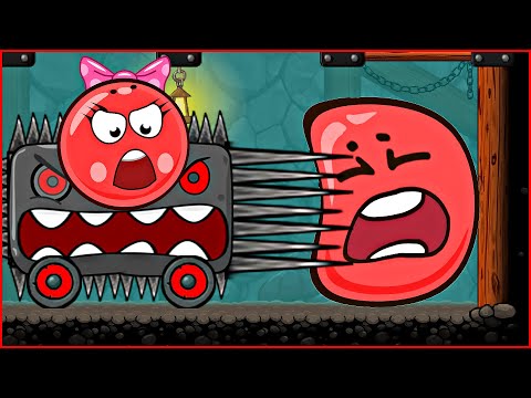 Видео: Розовый Шарик НАПАЛА на Машине из КВАДРАТА на КРАСНЫЙ ШАР ! Red ball 4 прикольная игра   !