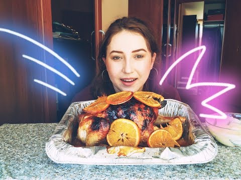 Видео: Курочка целиком |WHOLE ROTISSERIE CHICKEN | eating show | 먹방