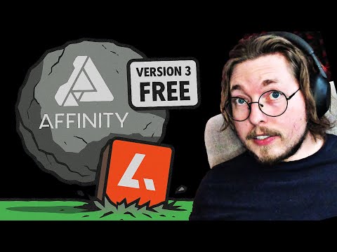Видео: Affinity 3 УЖЕ ЗДЕСЬ, И ОНО БЕСПЛАТНО!?? 🤯 Лучшая альтернатива Adobe Photoshop, Illustrator и InD...
