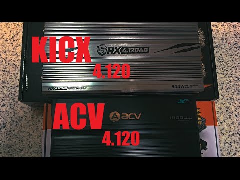 Видео: Выбор усилителя с одинаковой заявкой. KICX rx4.120 и ACV lx 4.120. Какой в итоге был мощнее на 50вт?