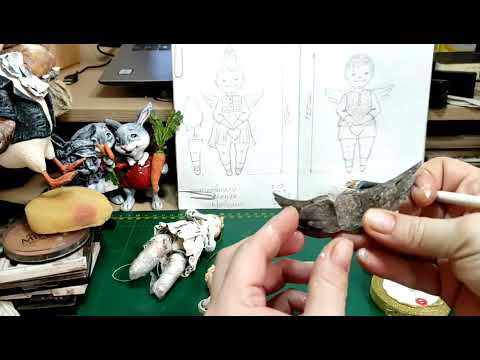 Видео: 😇 АНГЕЛОЧЕК. Урок номер 21. Тонировка, роспись, детали.