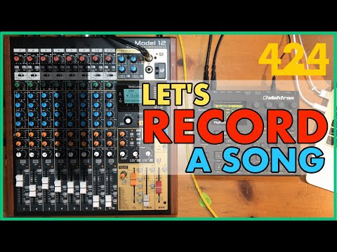 Видео: ЗАПИСЬ НА TASCAM MODEL 12: Многодорожечная запись песни (Часть 1) | 424recording.com