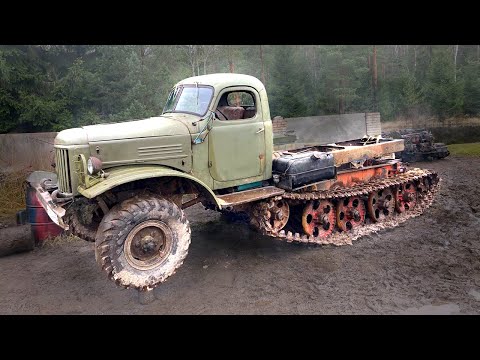 Видео: ПОЛУГУСЕНИЧНЫЙ ЗиЛ-157/ Строим САМЫЙ проходимый грузовик