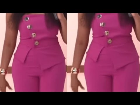 Видео: Как построить асимметричный топ-бюстье с пуговицами