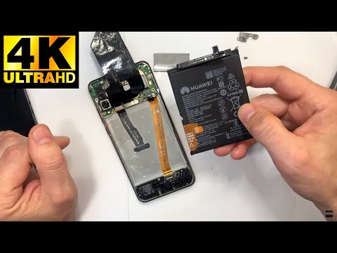 Видео: Huawei p30 Lite - Замена Аккумулятора / Battery Replacement