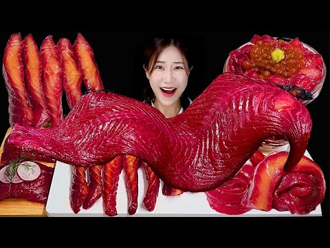 Видео: Салмон Gravlax 🧡 Звуки для еды MUKBANG