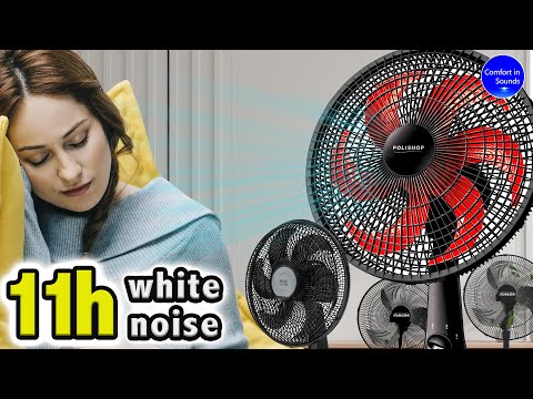 Видео: Белый шум, мгновенное засыпание, четыре больших шума вентилятора для сна, учебы, отдыха