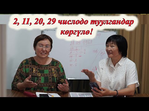Видео: 2, 11, 20, 29-да ТУУЛГАНДАР КӨРСҮН. ӨТӨ КЫЗЫКТУУ ВИДЕО! МИНИРАЗБОР 2 ЧИСЛО сюцай кыргызча