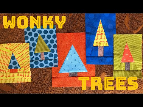 Видео: Блоки для одеяла Wonky Tree